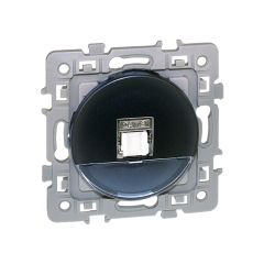 Prise RJ45 UTP Cat.5E (grade 1) - SQUARE Anthracite - Eur'Ohm