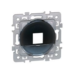 Cadre support pour noyaux RJ45 (noyau non inclus) - SQUARE Anthracite - Eur'Ohm