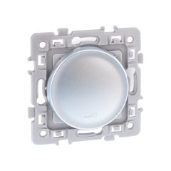 Variateur 2 ou 3 fils (avec neutre) - SQUARE Silver - Eur'Ohm