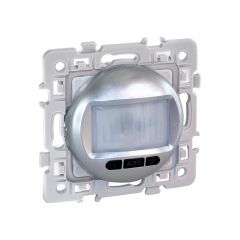 Interrupteur automatique 2 ou 3 fils (avec neutre) à détection de mouvement - SQUARE Silver - Eur'Ohm