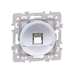 Prise RJ45 UTP Cat.5E (grade 1) - SQUARE Silver - Eur'Ohm