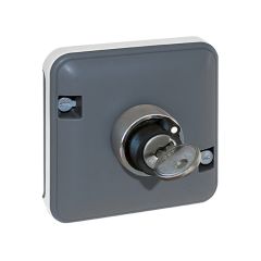 Mécanisme composable d'interrupteur à clef 2 positions - étanche IP55 - OXXO Gris - Eur'Ohm