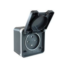Prise 20A 3P+T complet - étanche IP55 - OXXO Gris - Eur'Ohm
