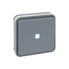 Va et vient lumineux complet encastré - étanche IP55 - OXXO Gris - Eur'Ohm
