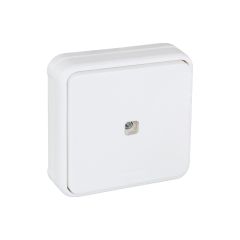 Bouton poussoir lumineux complet encastré - étanche IP55 - OXXO Blanc - Eur'Ohm