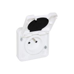 Prise 2P+T encastré - étanche IP55 - OXXO Blanc - Eur'Ohm