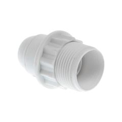 Douille E 27 double bague blanche - Eur'Ohm