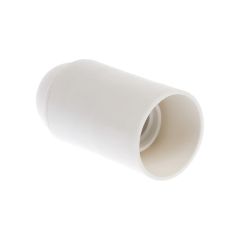 Douille E14 simple bague blanche - Eur'Ohm