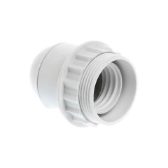 Douille E14 double bague blanche - Eur'Ohm