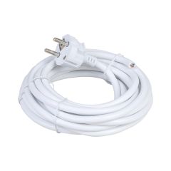 Cordon 3x1.5 mm² - 5 m - blanc - Eur'Ohm