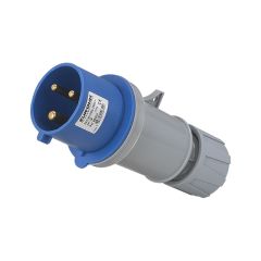 Fiche industrielle mobile droite IP44 - 2P+T - 32A - 230V AC - Eur'Ohm