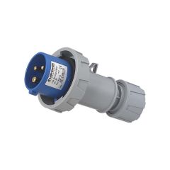 Fiche industrielle mobile droite IP67 - 2P+T - 16A - 230V AC - Eur'Ohm