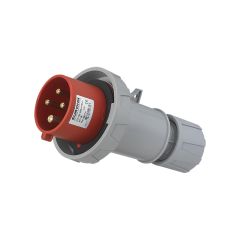 Fiche industrielle mobile droite IP67 - 3P+T - 32A - 400V AC - Eur'Ohm