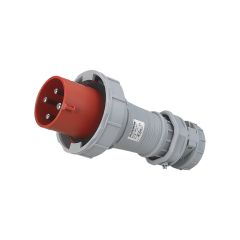 Fiche industrielle mobile droite IP67 - 3P+T - 63A - 400V AC - Eur'Ohm