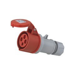 Prise industrielle mobile droite IP44 - 3P+T - 16A - 400V AC - Eur'Ohm