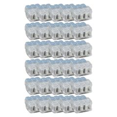 Boîte de 30 bornes 3P pour fils souples et rigides 0,2 à 6mm² - Eur'Ohm