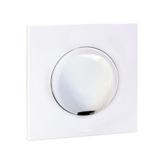 Sortie de câble IP21 20A complet avec griffes et plaque - SQUARE EASY blanc - Eur'Ohm