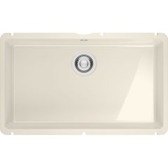 Évier de cuisine Kubus Fraceram KXK 110-71 vanilla - 745 x 454 mm - sous-meuble 80 cm - vidage manuel - Franke
