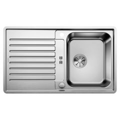 Évier de cuisine en inox Blanco Classic Pro 45 S-IF inox satiné - L 860 x l 510 x P 170m - sous-meuble 45 cm - Blanco