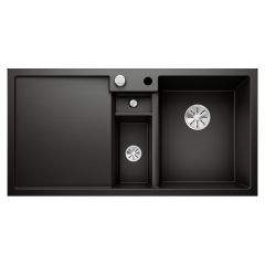 Évier de cuisine Collectis 6S - Noir - sous-meuble 60 cm - L 1000 x l 500 x P 190 mm + Bac de tri - Vidage auto - Blanco