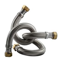 Flexible sanitaire/chauffage Inox Øintér.19mm - Femelle/Femelle 3/4" - 600mm - EXTRA TWIST