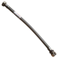 Flexible sanitaire Inox Øintér.8mm - Bicône Ø10 - Femelle 3/8" - 300mm - TAQ BICO