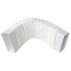 Manchon flexible Max 60 cm pour Tube Ventilation Rectangulaire 120 x 60 Blanc - First Plast