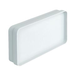Bouchon de fermeture pour tube Ventilation rectangulaire et ses accessoires 120 x 60 mm blanc - First Plast