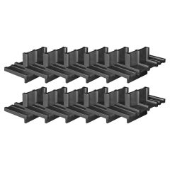 12 espaceurs de lames FTA-SP 3/4/5/6/7/8 mm, Protection idéale des lambourdes contre l'humidité - Fischer