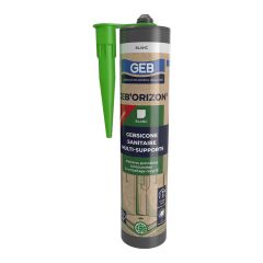 Gebsicone sanitaire multi-supports GEB'ORIZON, blanc, 310 ml - GEB