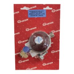 Détendeur basse pression gaz Butane 1.3kg/h - Mâle 20x150 + tétine