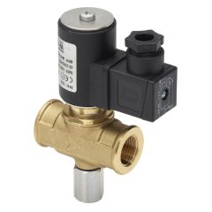 Électrovanne double-femelle cylindrique G 1/2" - 230V - 4m3/h - P.max 500mb - Gaz Naturel - Favex