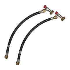 2 Lyres anti-arrachement 40cm bouteille FRANÇAISE Propane-Butane spécial Camping-Car - FAVEX