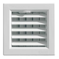 Grille à encastrer pour climatisation avec doubles volets réglables 140 x 140 mm - First Plast