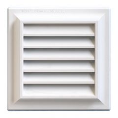 Grille ventilation PVC traditionnelle 140 x 140 mm - pose en applique - First Plast