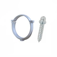 Ensemble de 1 collier tube de descente Ø100 Gris + 1 Vis 7x40mm - Arcanaute