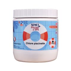 Chlore piscinette - piscine hors sol - Boite de 500G - SENET Piscine et SPA