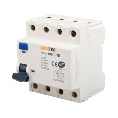 Interrupteur différentiel NF - 3P+N 6kA, 40A type AC - OHMTEC - IICSEN