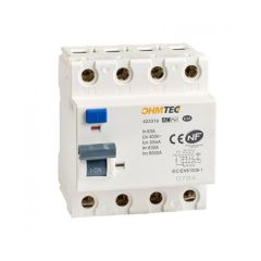 Interrupteur différentiel NF - 3P+N 6kA 63A type AC - OHMTEC - IICSEN