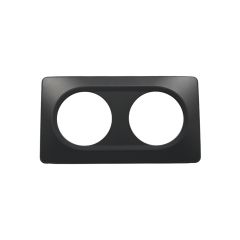 Plaque 2 postes anthracite EPURE - Ohmtec - IICSEN