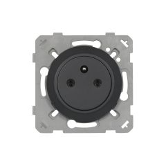 Prise 2P+T 16A Affleurante anthracite EPURE NF - Ohmtec - IICSEN
