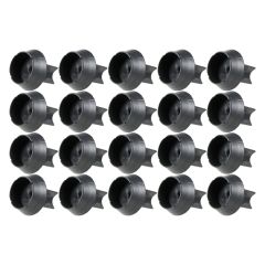 Support de rail 30mm SIXBOX lot de 20 pièces