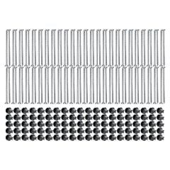 Lot de 100 supports de rail 17mm SIXBOX + 100 vis bois Ø5,0x60 tête fraisée TX - Sixbox