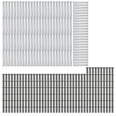 Lot de 250 supports de rail OB 63mm SIXBOX + 250 vis bois Ø5,0x90 tête fraisée TX - Sixbox