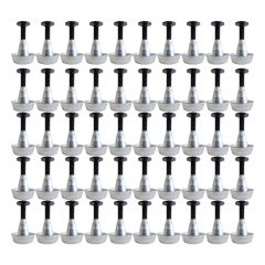 Support de rail réglable 30/60mm SIXBOX lot de 50 pièces