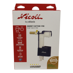 Robinet flotteur NF 1700 contre pression - alim latérale 3/8" (12/17) - Nicoll