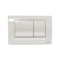 Plaque de commande blanche pour Bâti Césame et Futura 74 - Commande double chasse - Regiplast