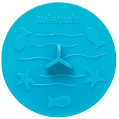 Bouchon universel FRISBY, pour baignoire, lavabo et évier Ø105 - Bleu turquoise - Wirquin Pro