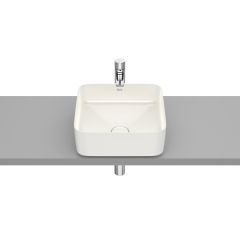 Vasque  à poser en fineceramic Inspira Square - 370x370x140mm - blanc beige