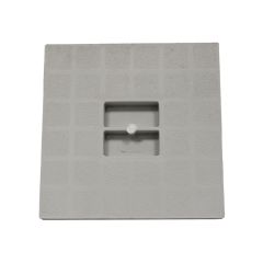 Couvercle PVC pour siphon de balcon 130x130mm - Gris